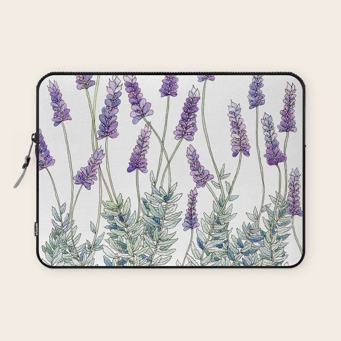 Lavender, Illustration Laptop Sleeve Gallery Image 1