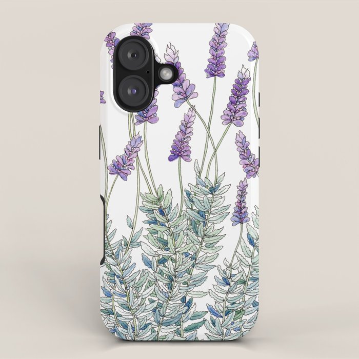 Lavender, Illustration iPhone Case Gallery Image 1