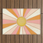 sundial shine, clay Outdoor Rug Gallery Image 1