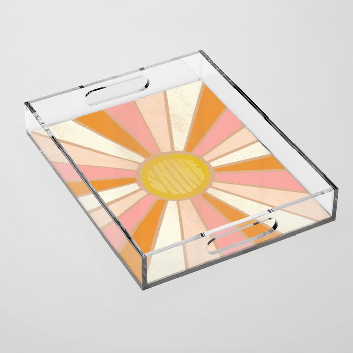 sundial shine, clay Acrylic Tray Gallery Image 1