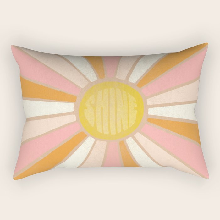 sundial shine, clay Rectangular Pillow Gallery Image 2