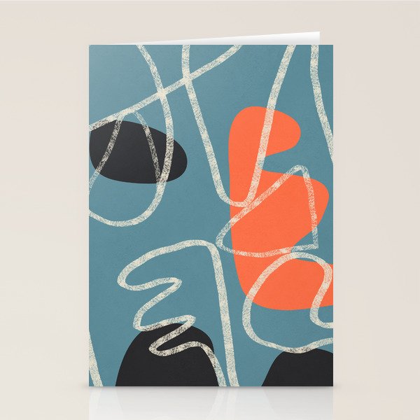 Organic Minimalist Layers 5 Stationery Card Gallery Image 1