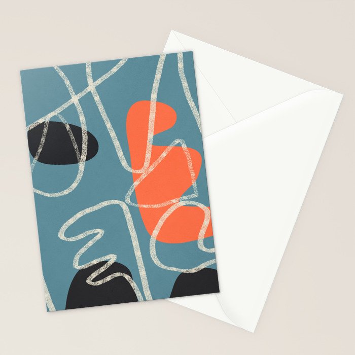 Organic Minimalist Layers 5 Stationery Card Gallery Image 2