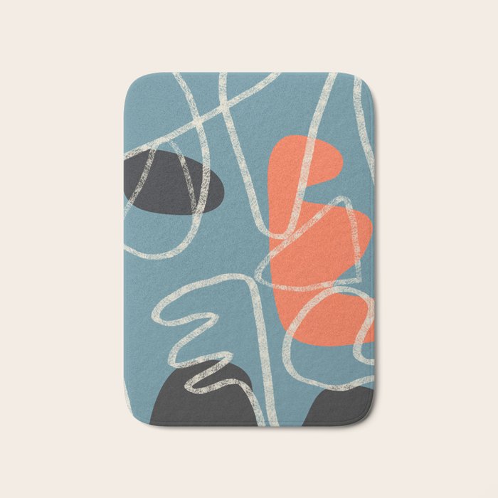 Organic Minimalist Layers 5 Bath Mat Gallery Image 1