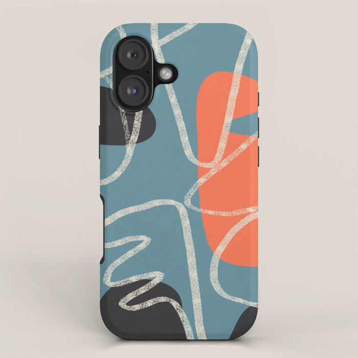 Organic Minimalist Layers 5 iPhone Case Gallery Image 1