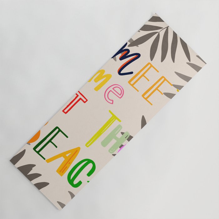 Meet Me at the Beach 2 Yoga Mat Gallery Image 1