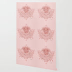 Sacred Lotus Mandala - Rose Gold & Blush Palette Wallpaper Gallery Image 2