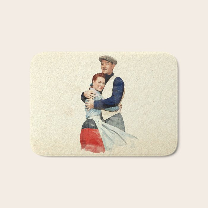 The Quiet Man - Watercolor Bath Mat Gallery Image 1