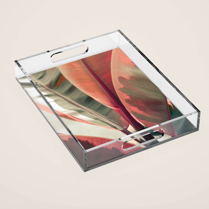 Beautiful Leaves Acrylic Tray Gallery Image 1