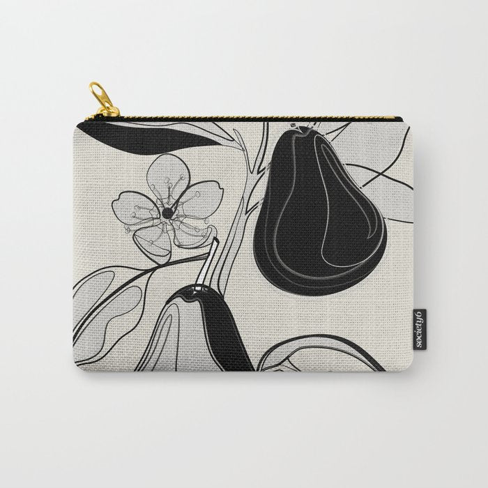 Line Art Pears 4 Carry All Pouch Gallery Image 1