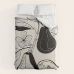 Line Art Pears 4 Duvet Cover Gallery Image 6