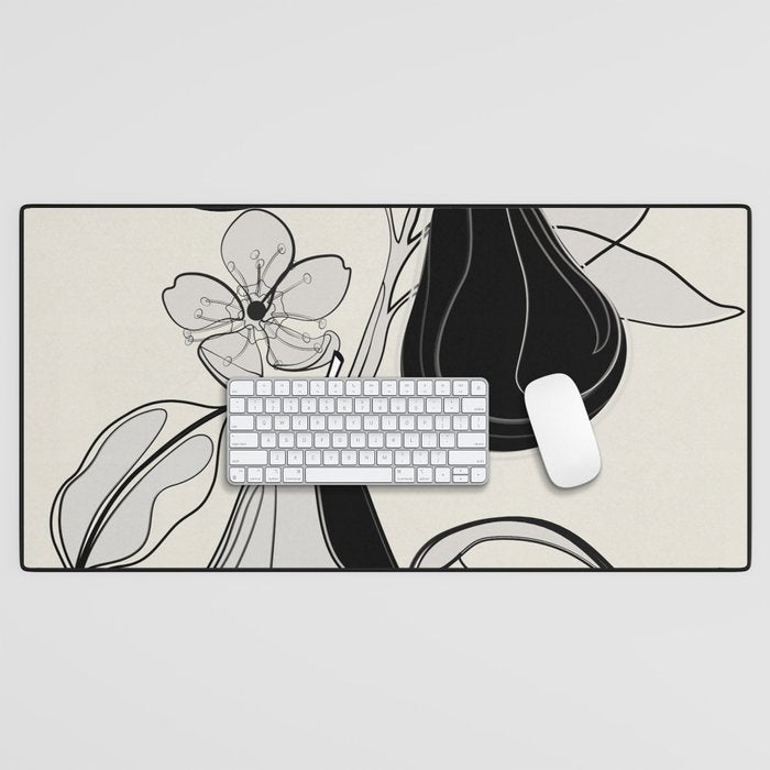 Line Art Pears 4 Desk Mat Gallery Image 1