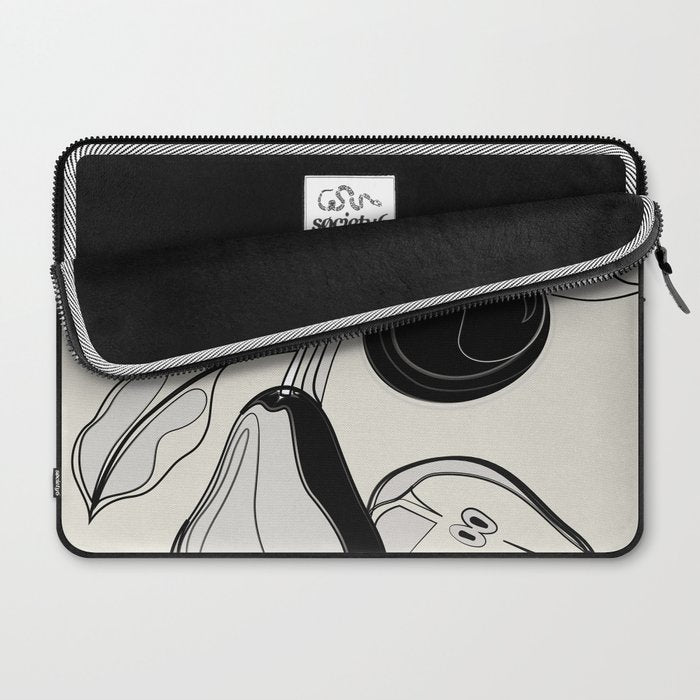 Line Art Pears 4 Laptop Sleeve Gallery Image 2