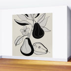 Line Art Pears 4 Wall Mural Gallery Image 2