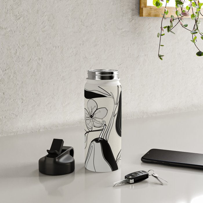 Line Art Pears 4 Water Bottle Gallery Image 4