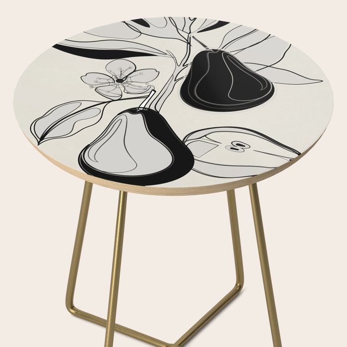 Line Art Pears 4 Side Table Gallery Image 2