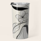 Line Art Pears 4 Travel Mug Gallery Image 3