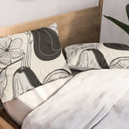 Line Art Pears 4 Pillow Sham Gallery Image 2