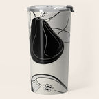 Line Art Pears 4 Travel Mug Gallery Image 2