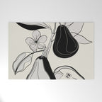 Line Art Pears 4 Welcome Mat Gallery Image 1