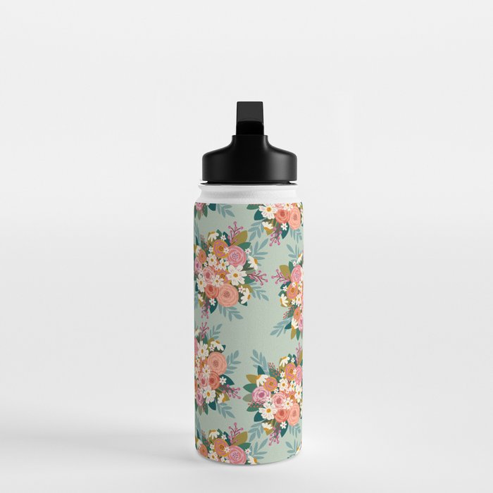 Flower bouquet pattern  Water Bottle Gallery Image 3