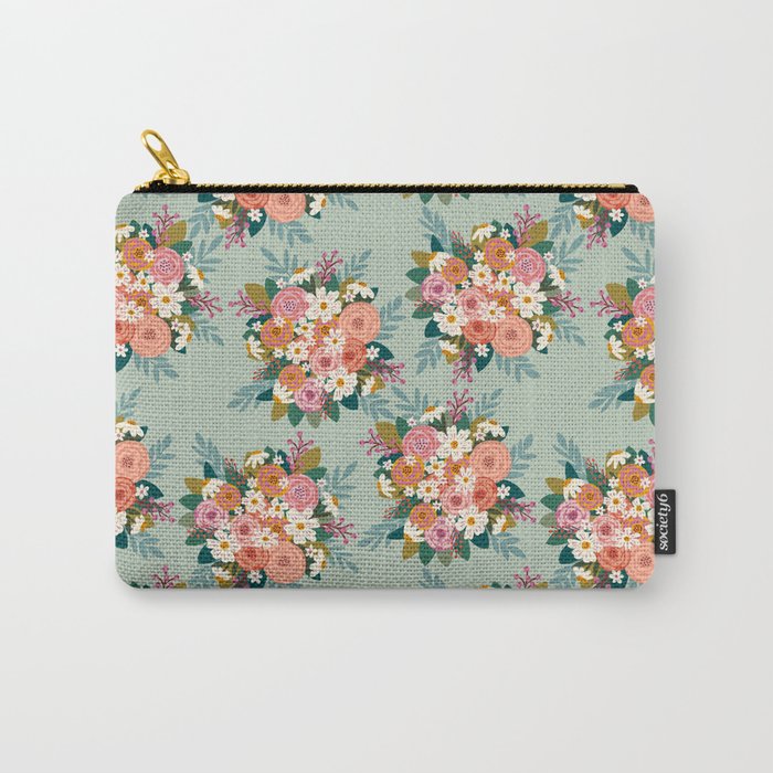 Flower bouquet pattern  Carry All Pouch Gallery Image 1