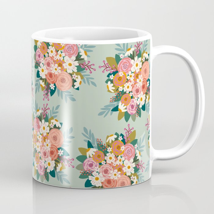 Flower bouquet pattern  Coffee Mug Gallery Image 1