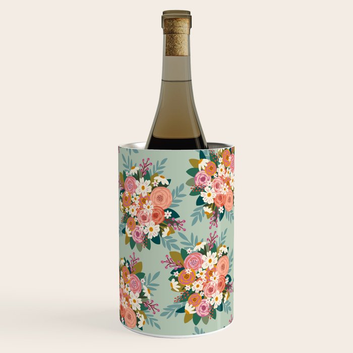 Flower bouquet pattern  Wine Chiller Gallery Image 1
