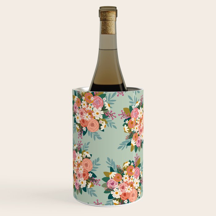 Flower bouquet pattern  Wine Chiller Gallery Image 2
