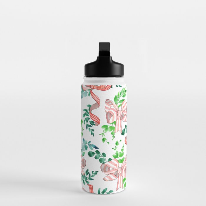 Whimsical Cheerful Bows Plants II Water Bottle Gallery Image 3