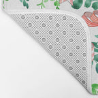 Whimsical Cheerful Bows Plants II Bath Mat Gallery Image 2