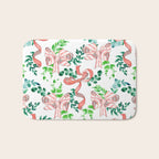 Whimsical Cheerful Bows Plants II Bath Mat Gallery Image 1