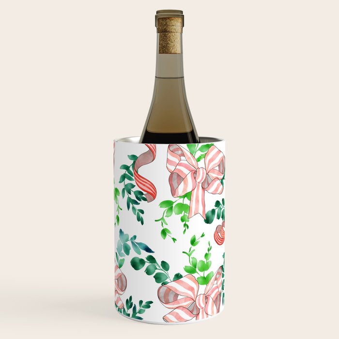 Whimsical Cheerful Bows Plants II Wine Chiller Gallery Image 2