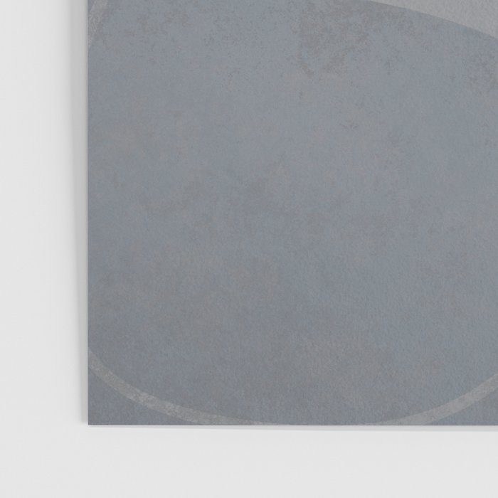 Mid Century Shapes And Outline Grey Teal Poster Gallery Image 3