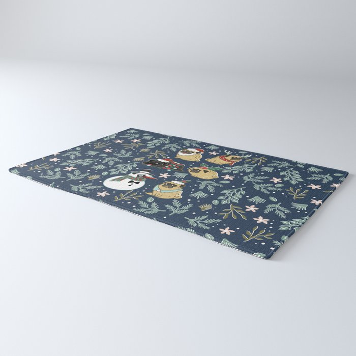 Christmas Pugs Rug Gallery Image 3
