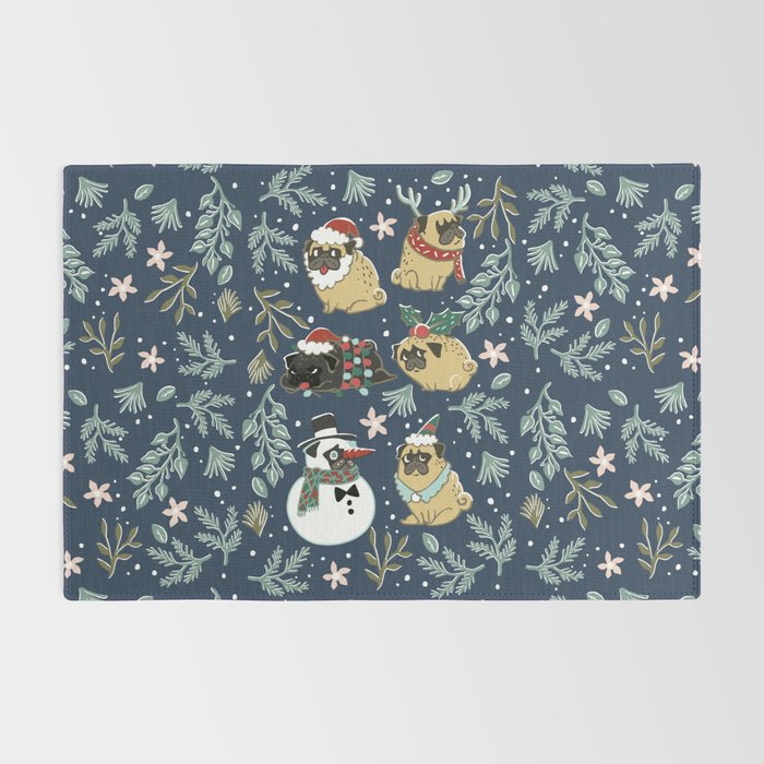 Christmas Pugs Rug Gallery Image 2