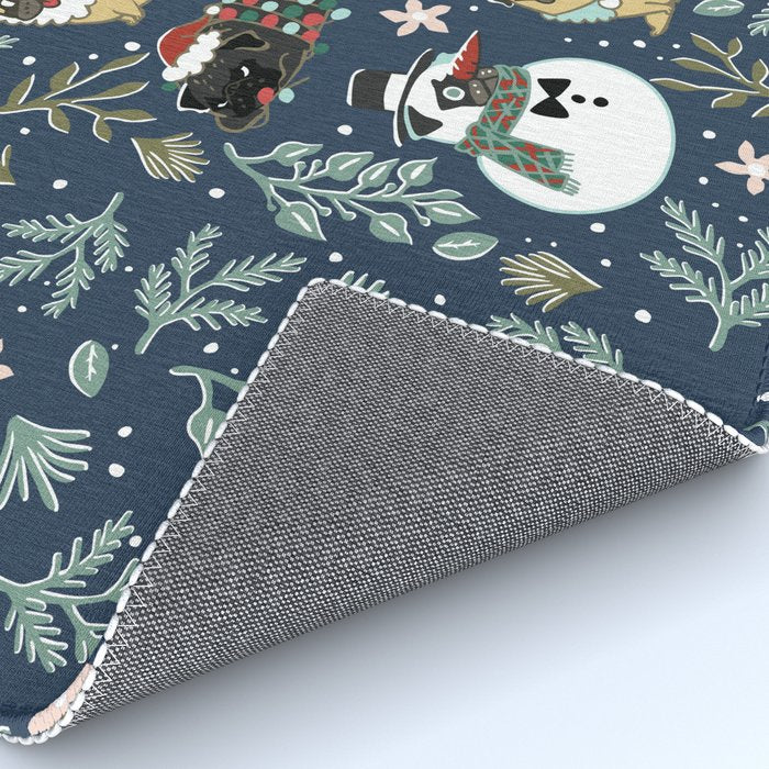 Christmas Pugs Rug Gallery Image 4