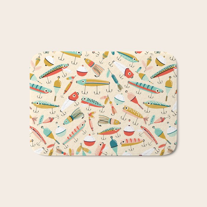 Fishing Lures Bath Mat Gallery Image 1