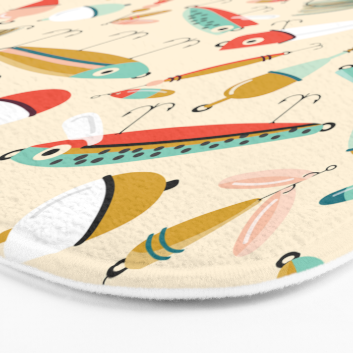 Fishing Lures Bath Mat Gallery Image 3