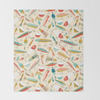 Fishing Lures Throw Blanket Gallery Image 2