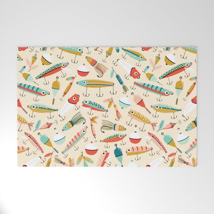 Fishing Lures Welcome Mat Gallery Image 1