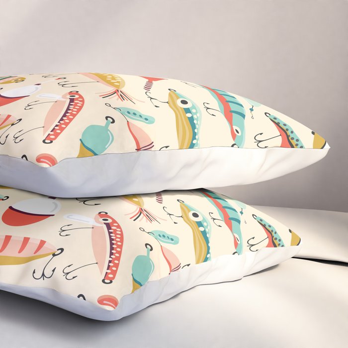 Fishing Lures Pillow Sham Gallery Image 3