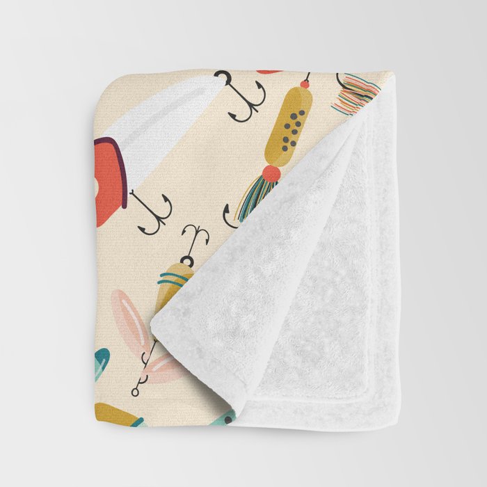 Fishing Lures Throw Blanket Gallery Image 3