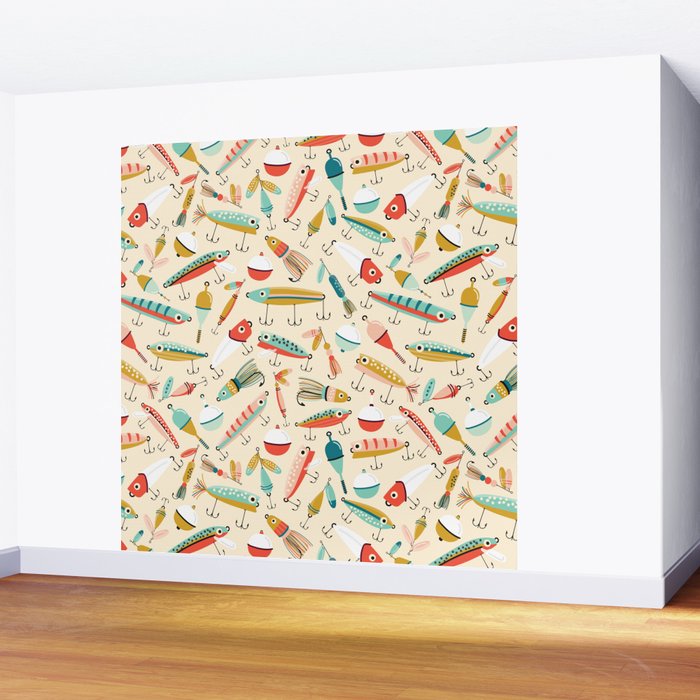 Fishing Lures Wall Mural Gallery Image 2