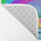 Rainbow Sparkle Unicorn Bath Mat Gallery Image 2