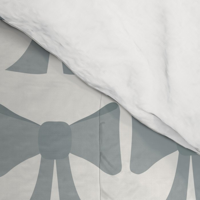 Vintage Bows XII Blue Sage Comforter Gallery Image 4
