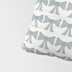 Vintage Bows XII Blue Sage Pillow Sham Gallery Image 4