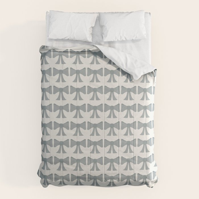 Vintage Bows XII Blue Sage Comforter Gallery Image 6