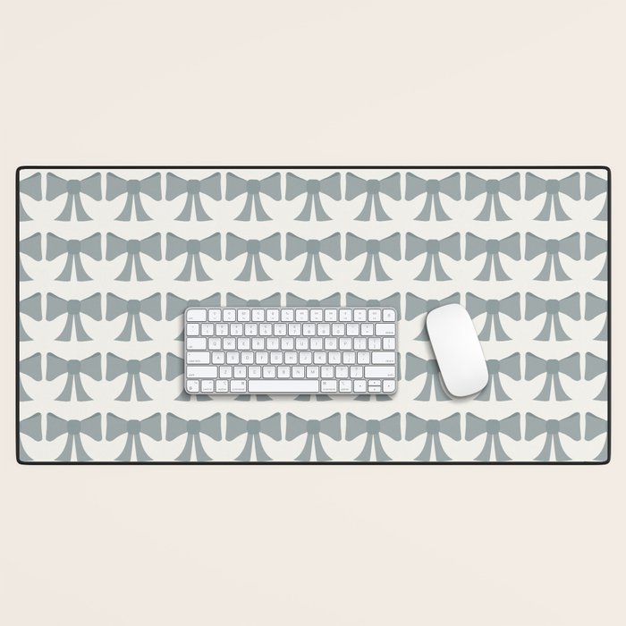 Vintage Bows XII Blue Sage Desk Mat Gallery Image 1