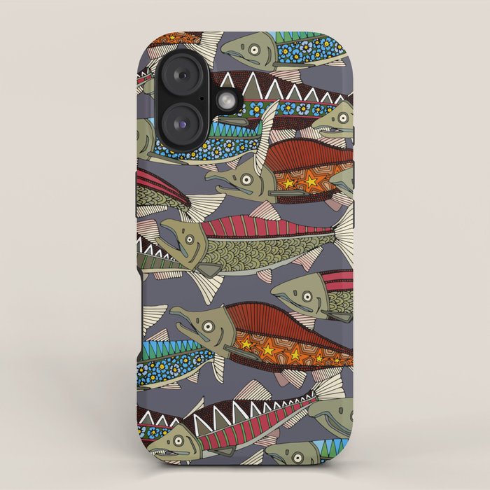 Alaskan salmon dusk iPhone Case Gallery Image 1